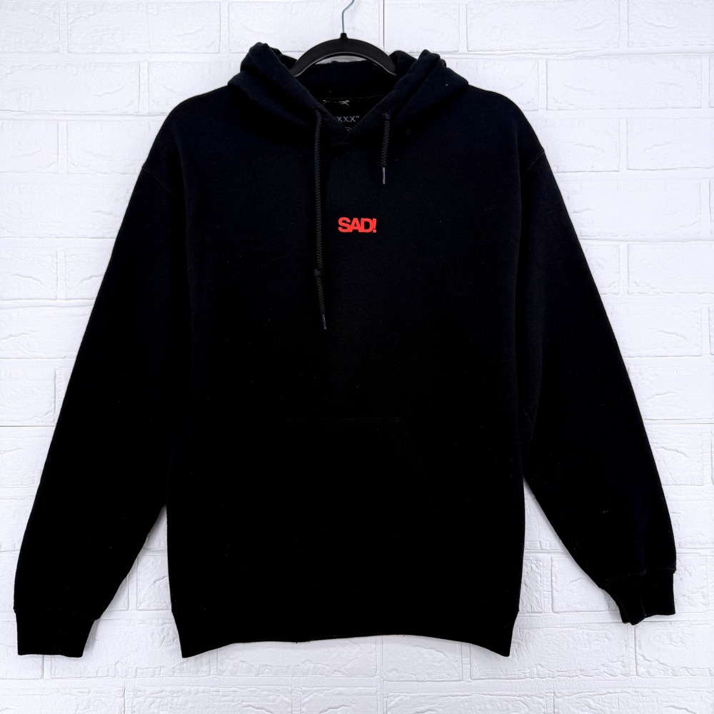 XXXTentacion SAD! Hoodie Mens Small Black Graphic Streetwear Sweatshirt